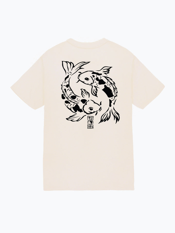 T&C Surf Designs Penned Koi Jersey Tee, Natural / S