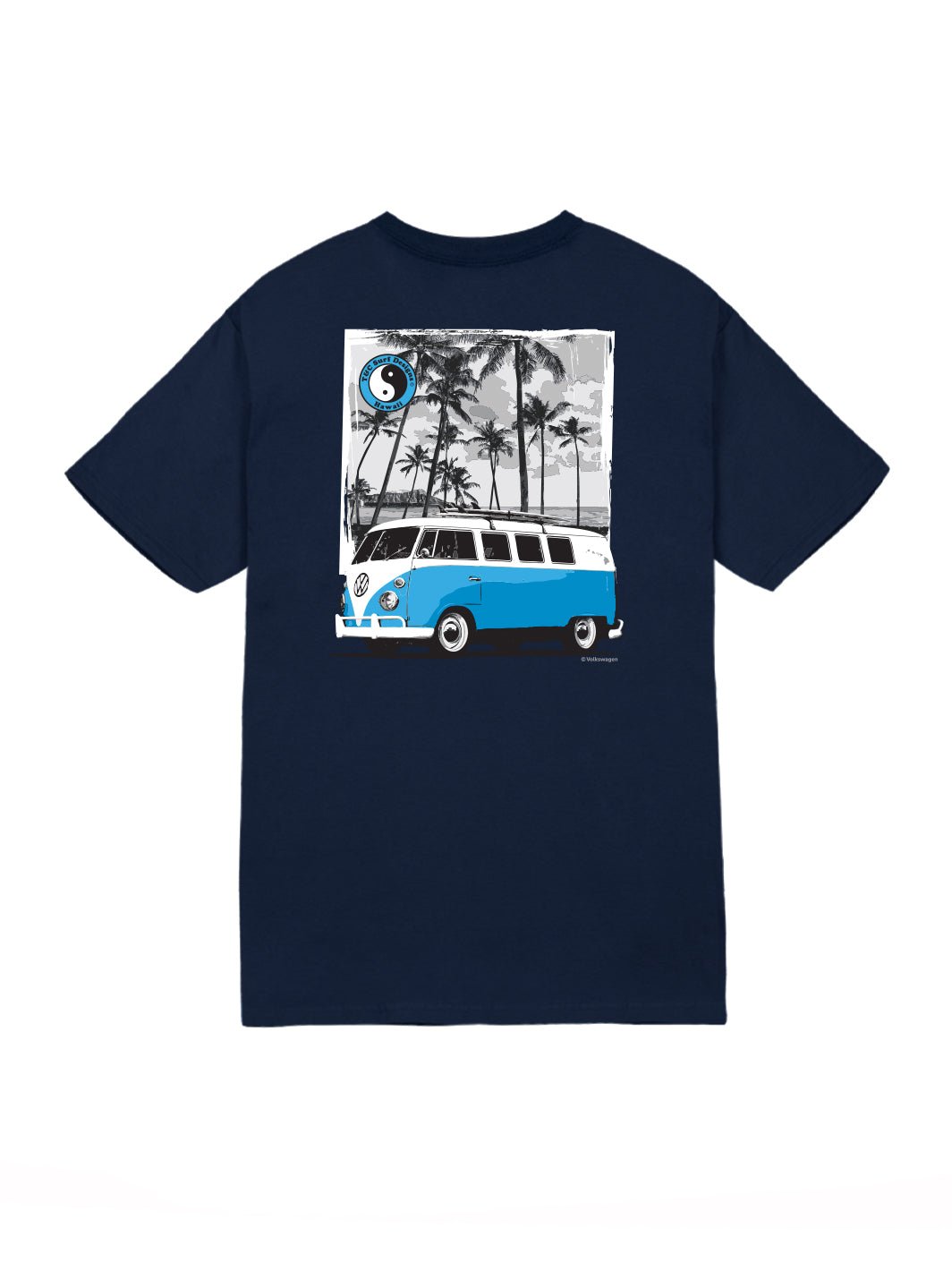 Blue Scenic Bus Volkswagen® Jersey Tee - T&C Surf Designs