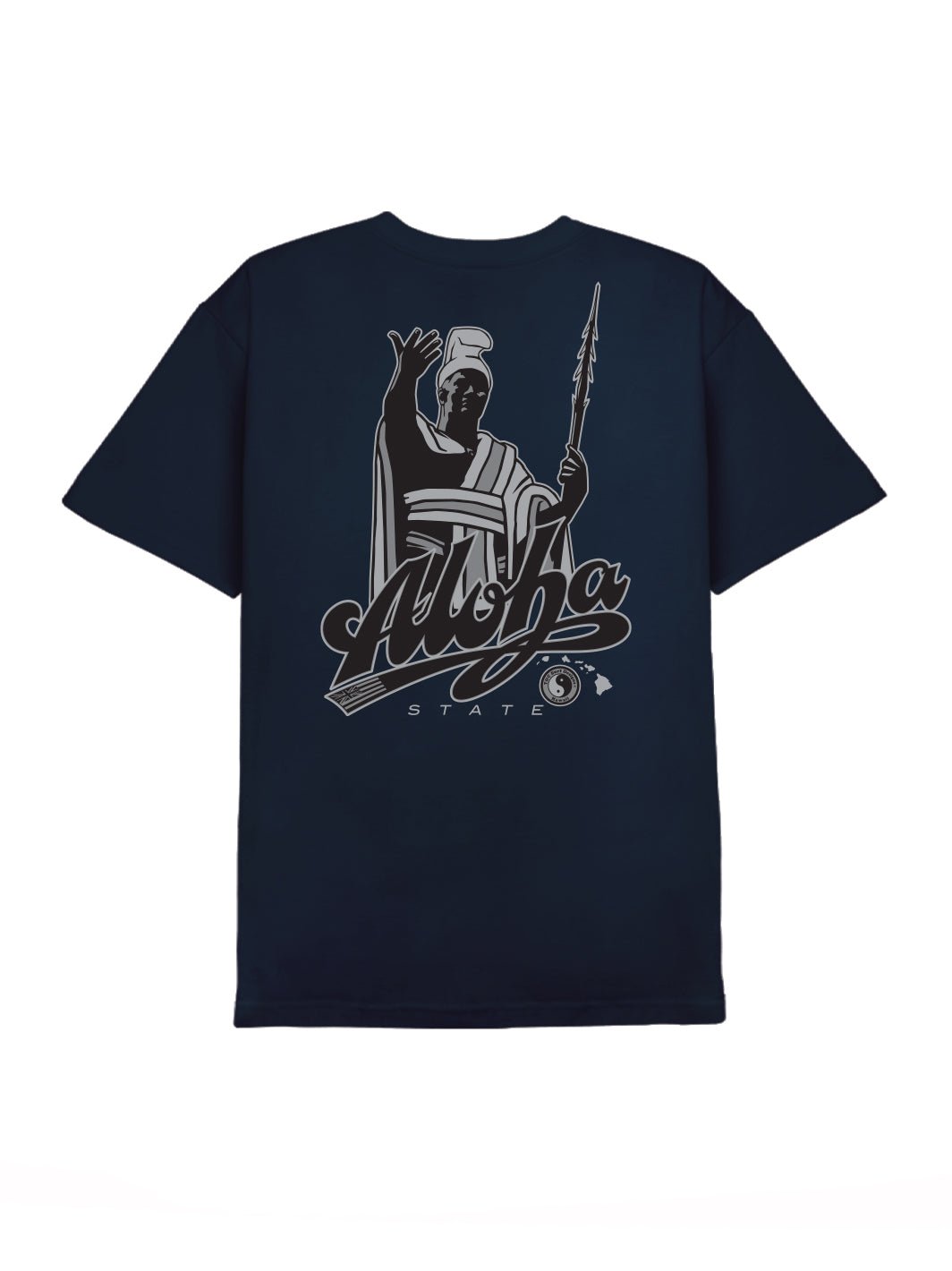 T&C Surf Designs Kam Aloha 25 Tee, Navy / S