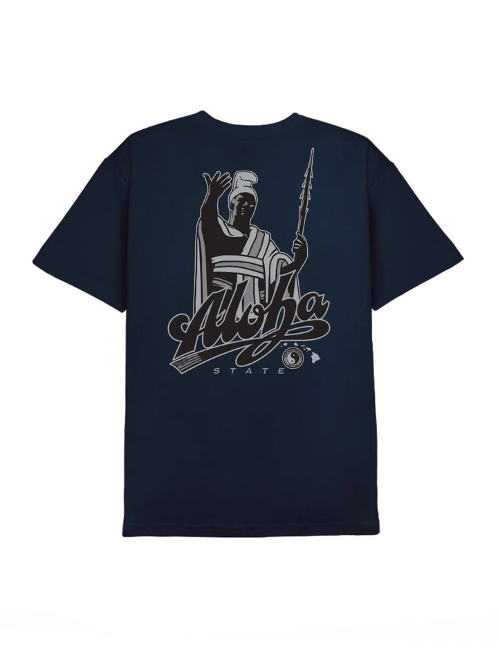T&C Surf Designs Kam Aloha 25 Tee, Navy / S