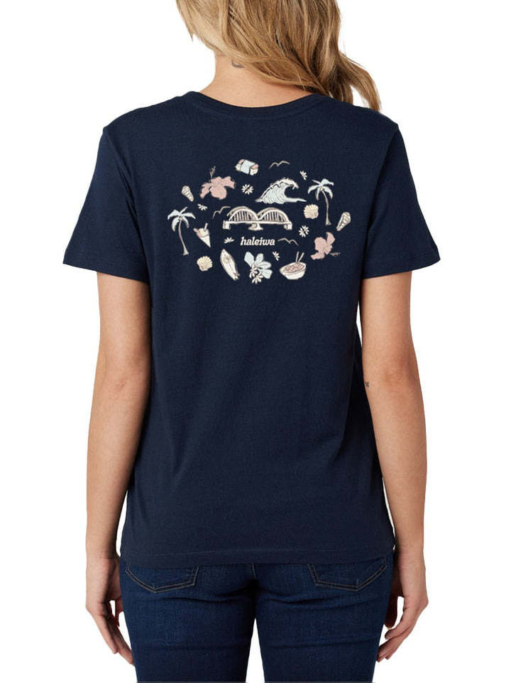 T&C Surf Designs All Kine North Shore Classic Tee, Navy Blazer / XS