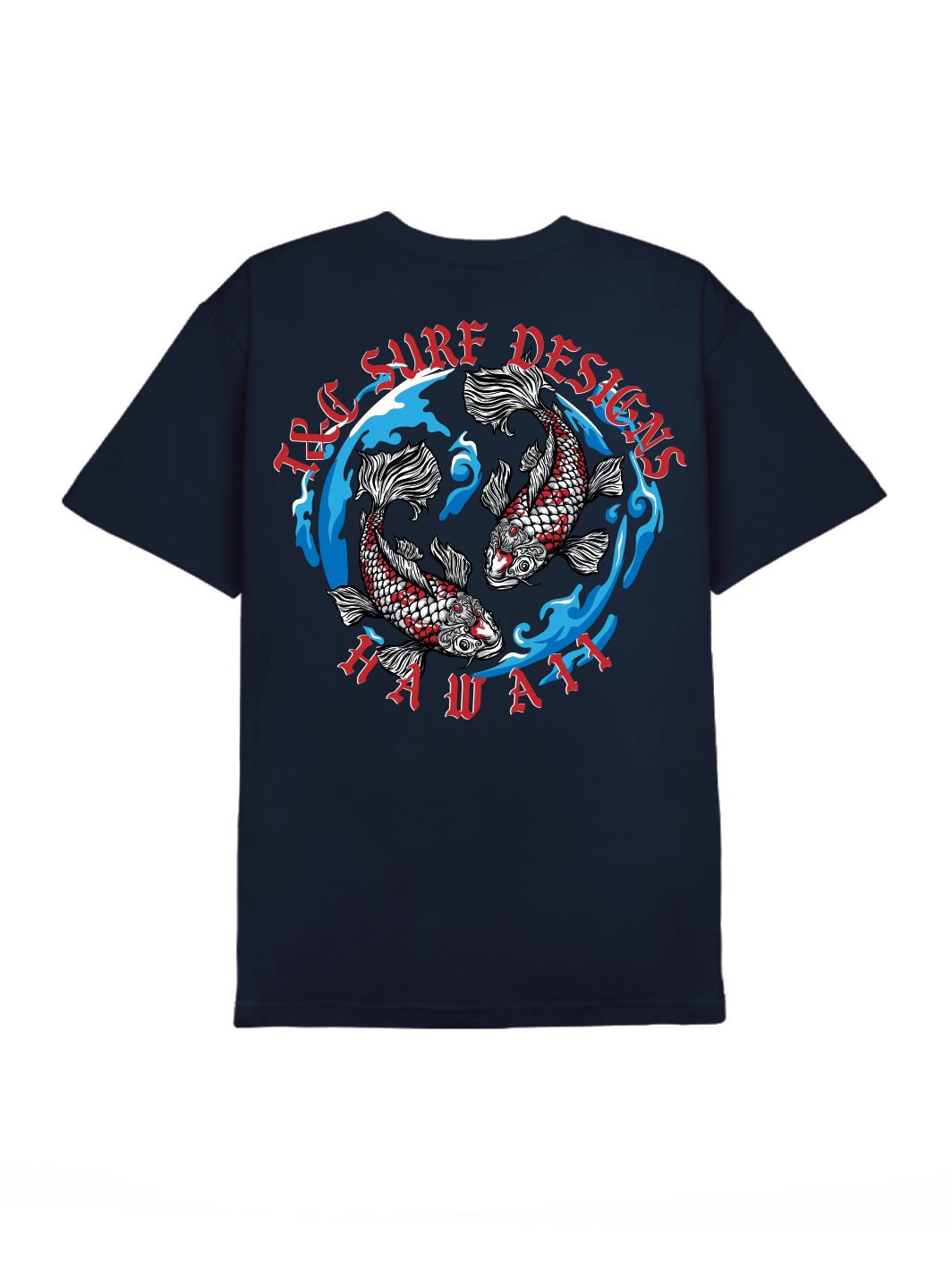 T&C Surf Designs Koi Royalty Tee, Navy / S