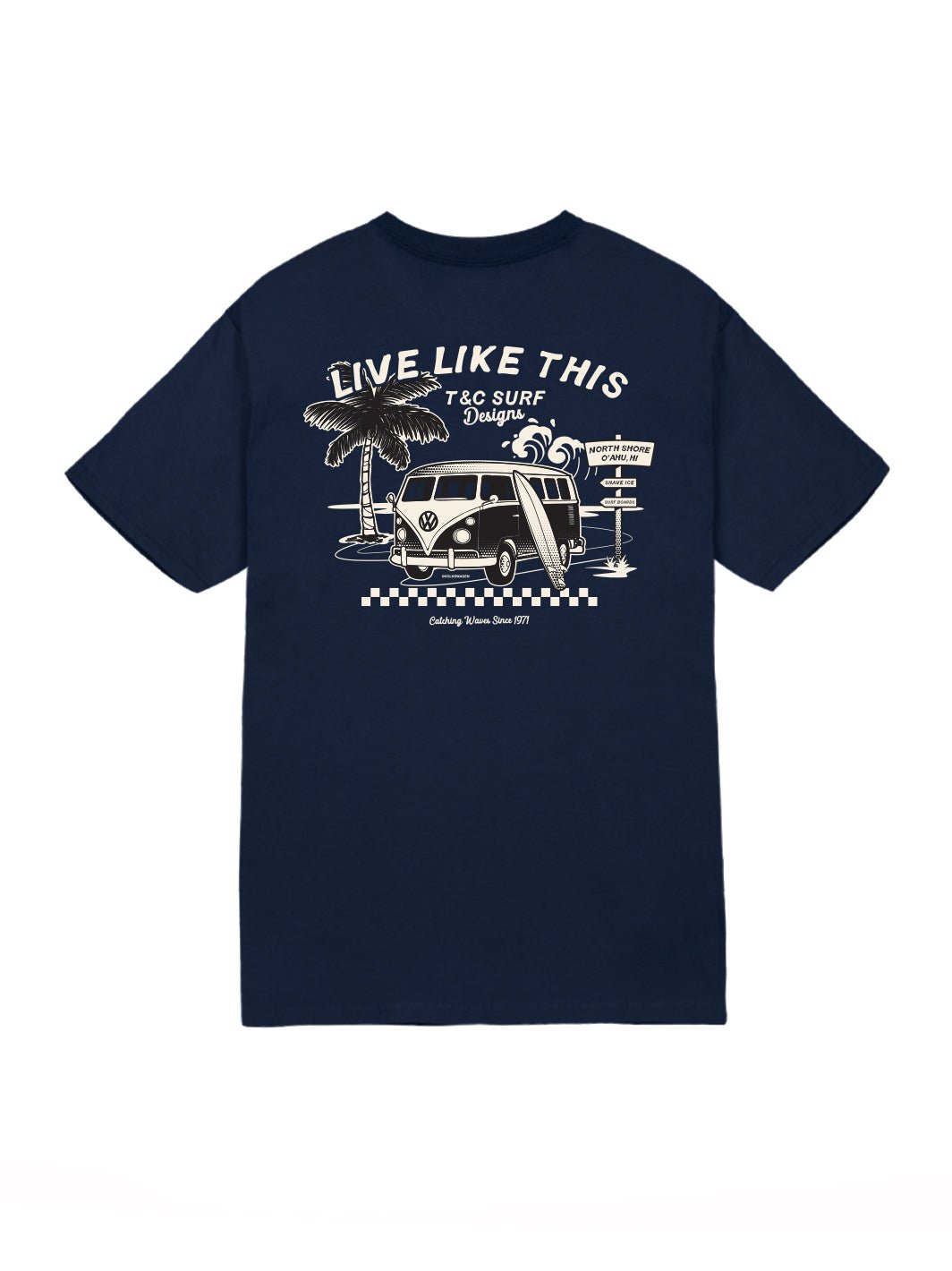T&C Surf Designs Dine and Dash Volkswagen® Jersey Tee, Navy / S