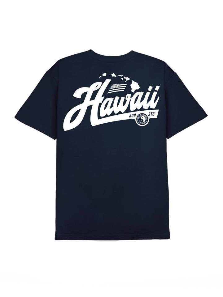Hawaii Flag Script Tee - T&C Surf Designs