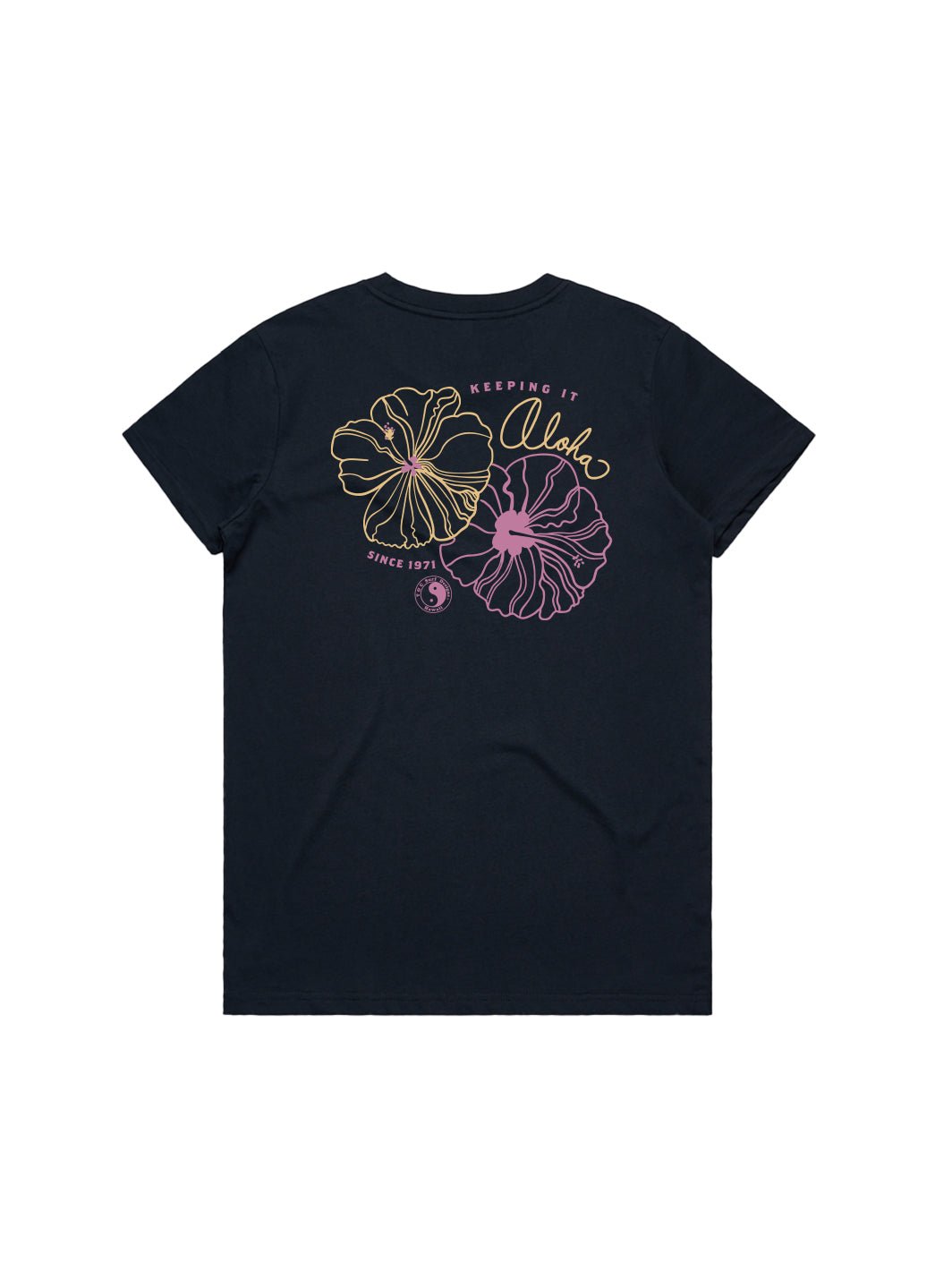 T&C Surf Designs Keeping It Aloha Maple Tee, Navy / XS