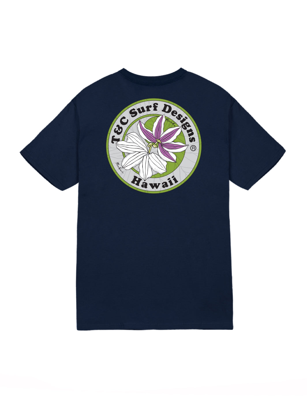 T&C Surf Designs T&C Surf Naupaka Jersey Tee, Navy / S