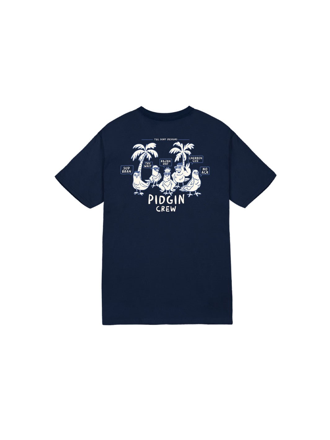 T&C Surf Designs Kids Pidgin Talk Tee, Navy / XS
