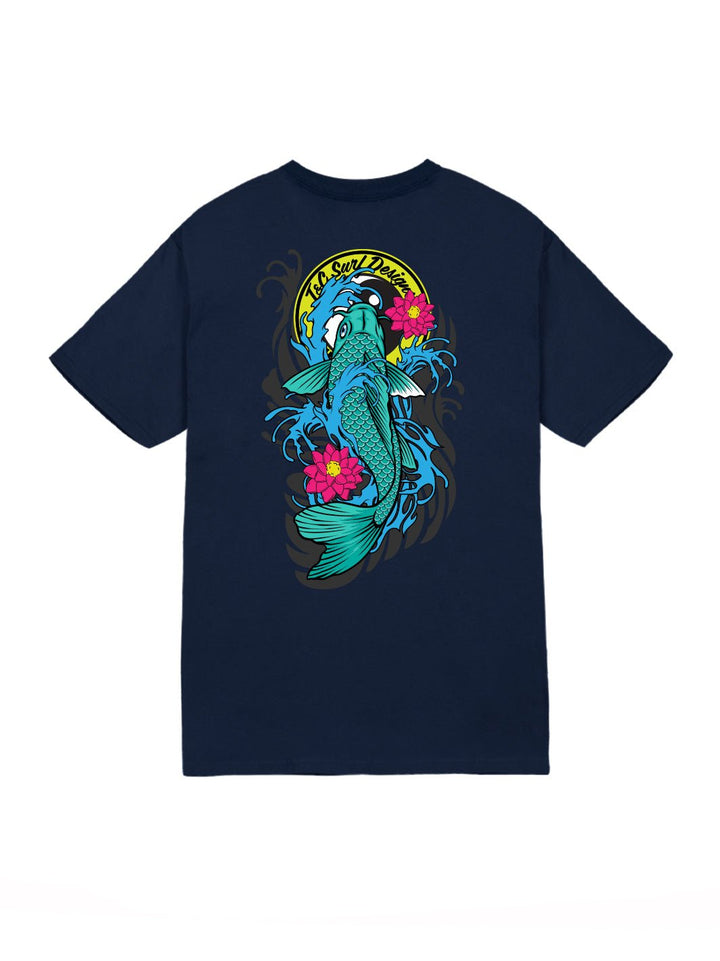T&C Surf Designs Koi Love Tee, Navy / S