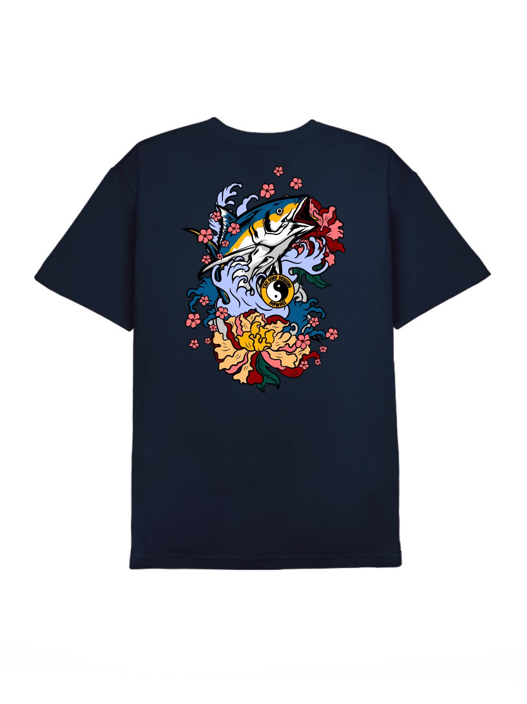 T&C Surf Designs Ahi Sakura Tee, Navy / S