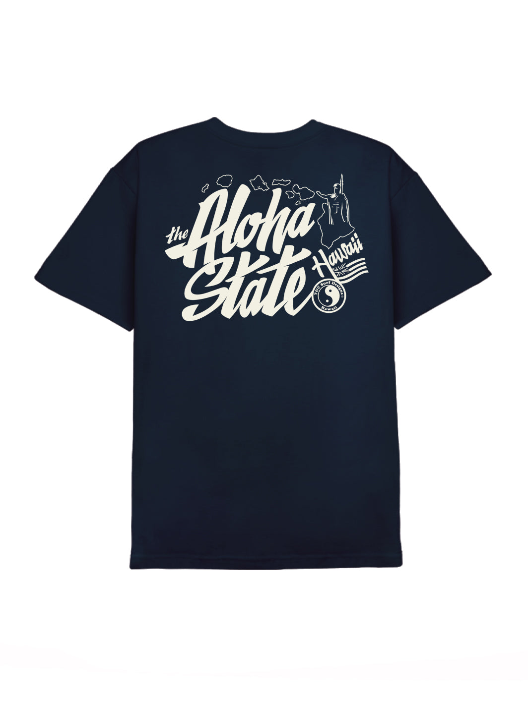 T&C Surf Designs T&C Surf Aloha State Script Tee, S / Navy