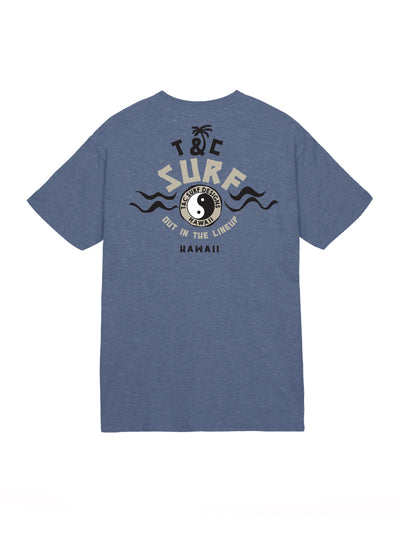 T&C Surf Designs T&C Surf Free Flow Jersey Tee, S / Heather Navy
