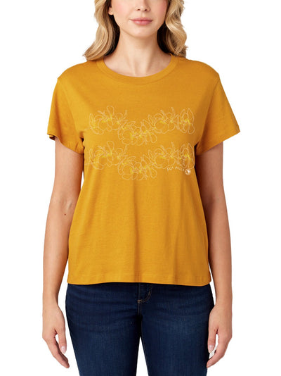 T&C Surf Designs T&C Surf Simple Plumeria Boyfriend Tee, Old Gold / S