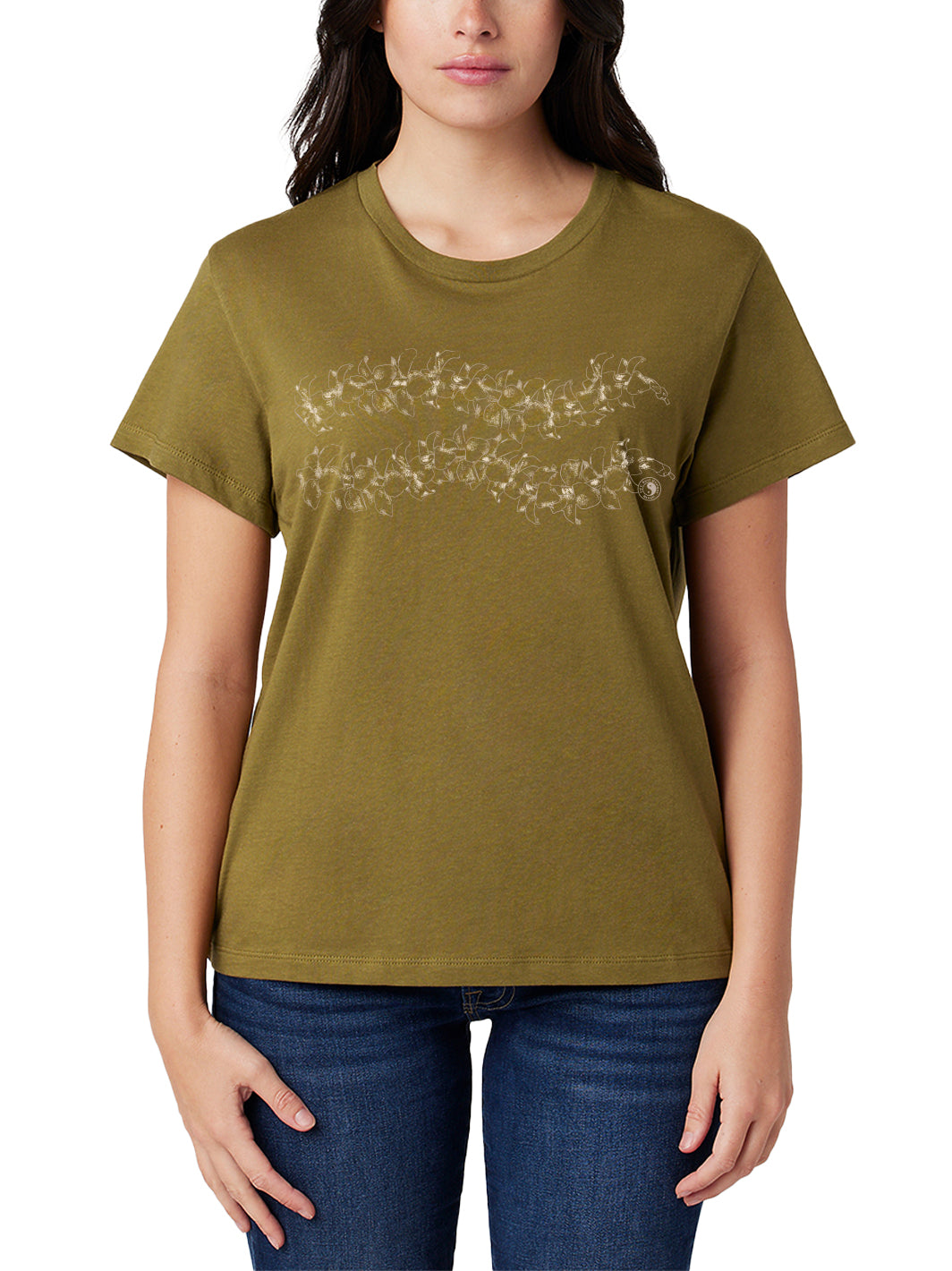 T&C Surf Designs Simple Puakeni Lei Boyfriend Tee,