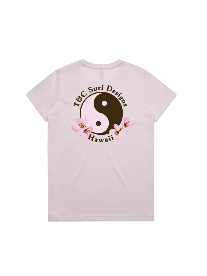 T&C Surf Designs Retro Sakura Logo Maple Tee, Orchid / S