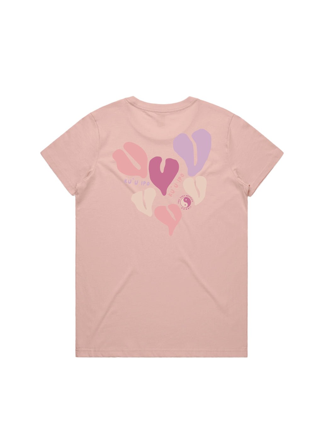 T&C Surf Designs T&C Surf Anthurium Heart Maple Tee, Pale Pink / XS