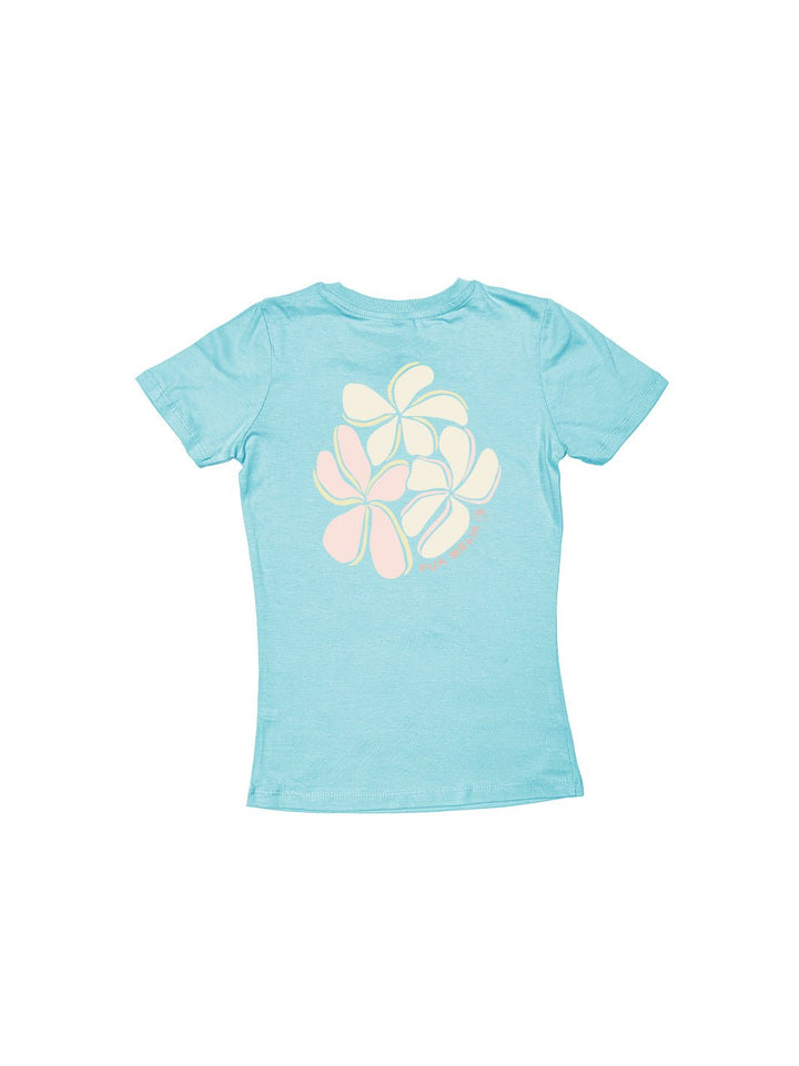 Girls Plumeria Oval Sweetheart Tee - T&C Surf Designs