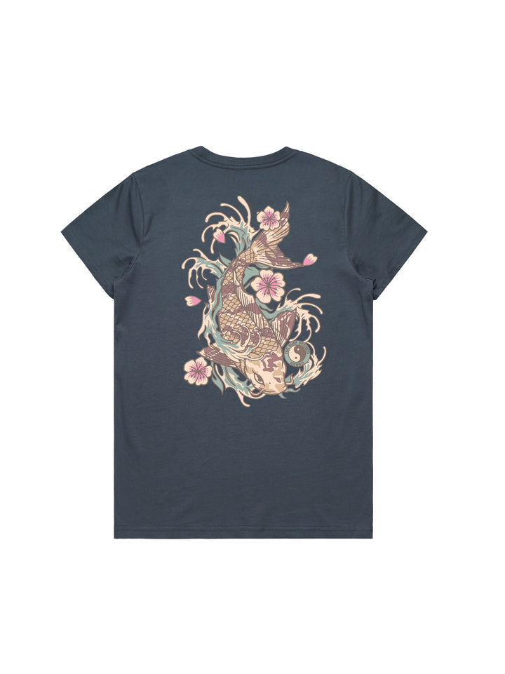 Koi Waves Maple Tee