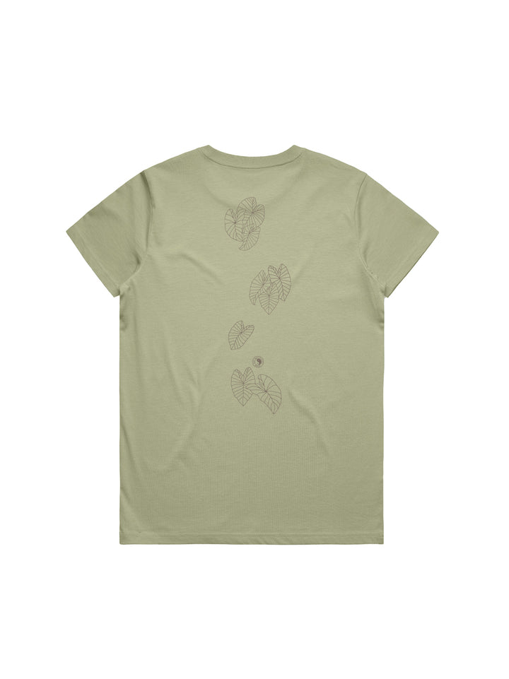 T&C Surf Designs Kalo Vertical Maple Tee, Pistachio / XS