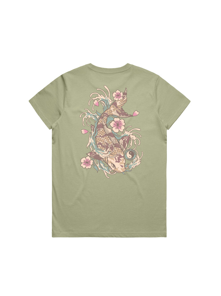 Koi Waves Maple Tee