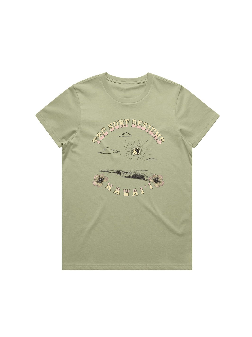 T&C Surf Designs Sets Rolling Maple Tee, Pistachio / XS