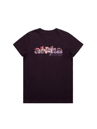 T&C Surf Designs T&C Surf Aloha Kenikeni Maple Tee, Plum / XS