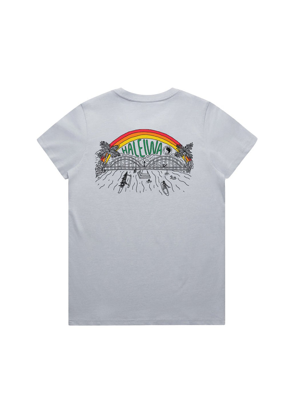 T&C Surf Designs North Shore Out and About Haleiwa Maple Tee, Powder / XS