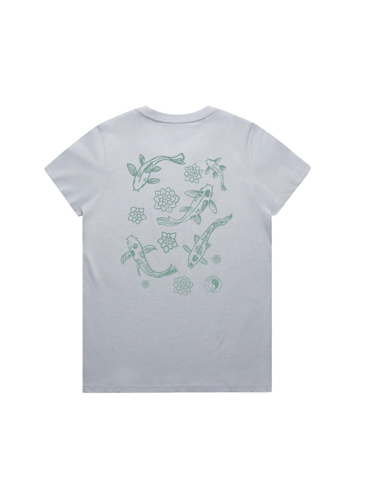 T&C Surf Designs Moonlit Koi Maple Tee, Powder / XS
