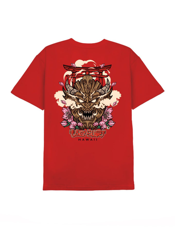 T&C Surf Designs Tiki Dragon Tee, Red / S