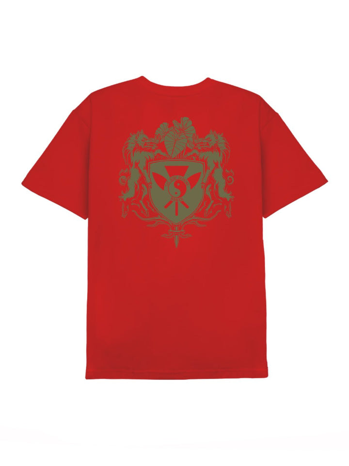 T&C Surf Designs Pua'a Shield Tee, Red / S