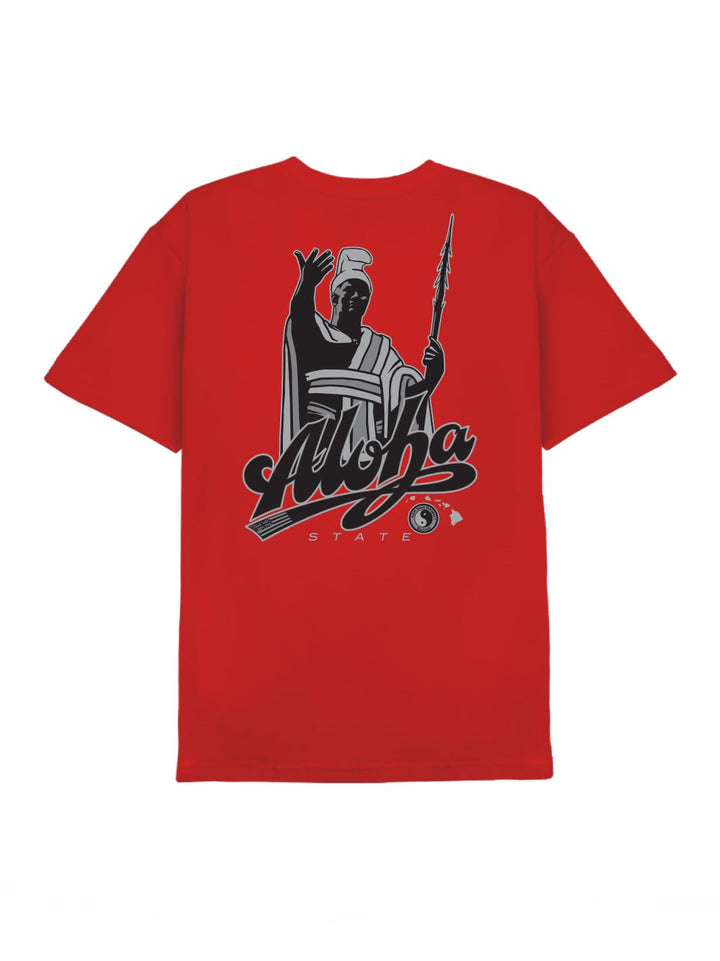 T&C Surf Designs Kam Aloha 25 Tee, Red / S