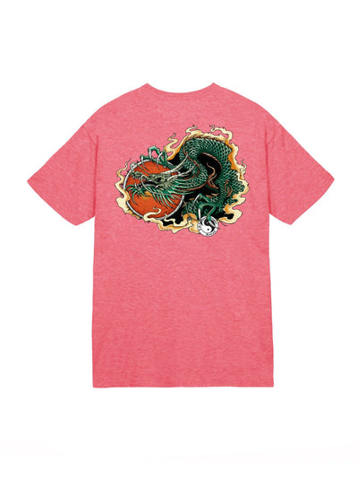 T&C Surf Designs T&C Surf Ink Dragon Jersey Tee, Red Heather / S