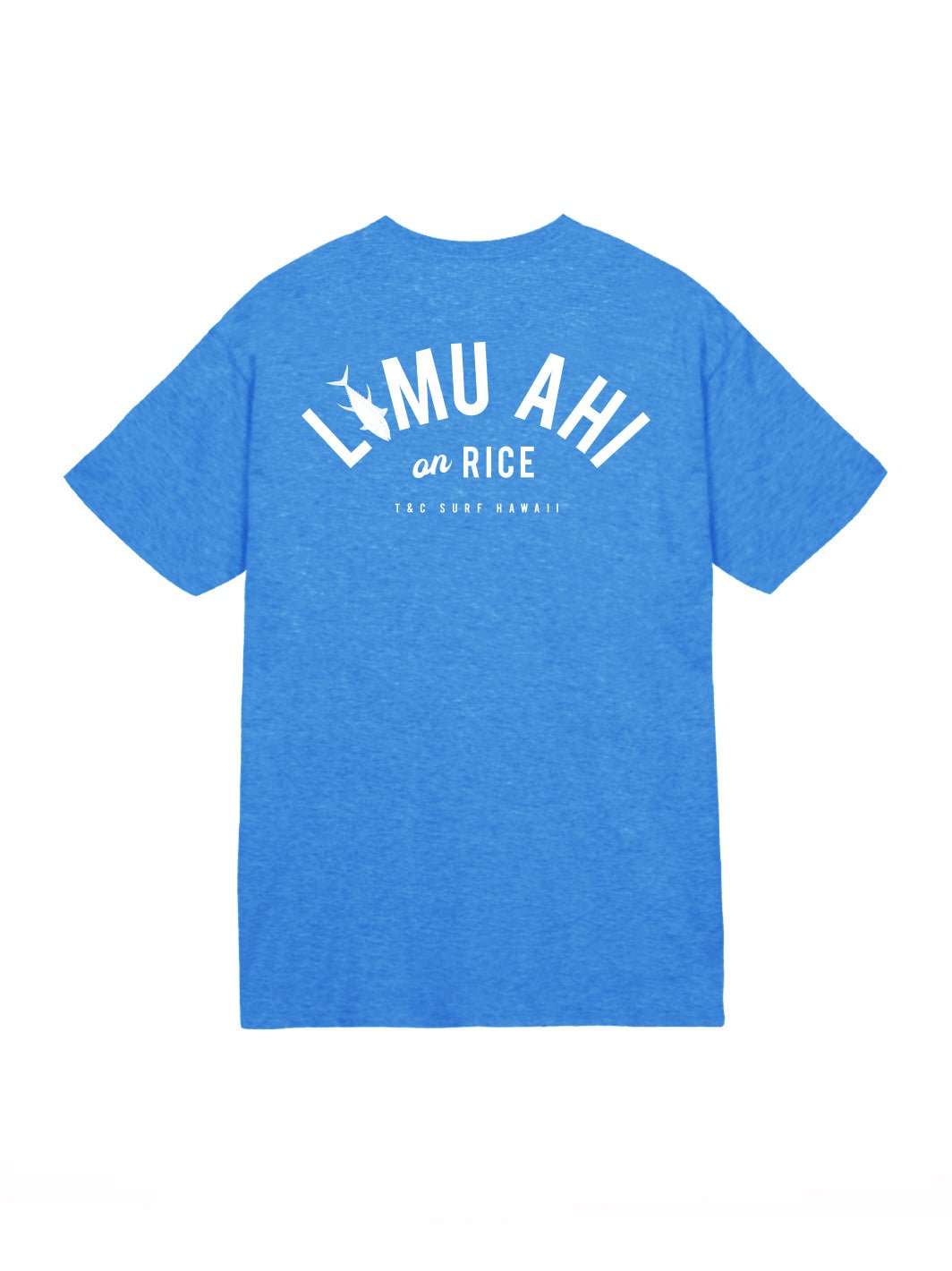 T&C Surf Designs Limu Ahi Jersey Tee, Heather Royal / S