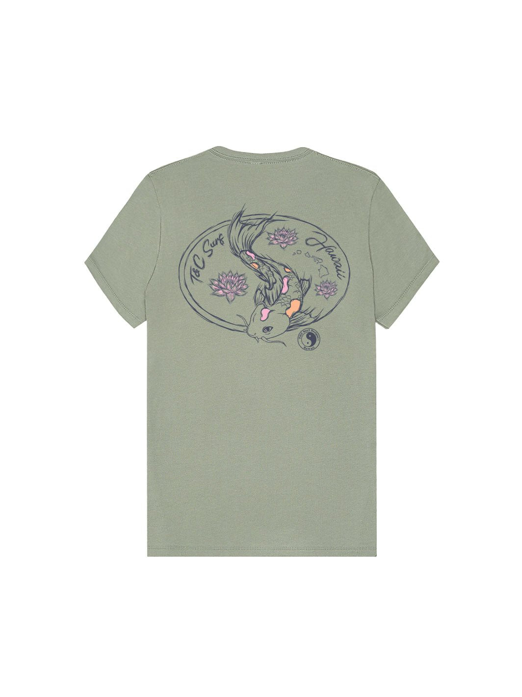 T&C Surf Designs T&C Surf Sketch Koi Relax Tee, Sage / S