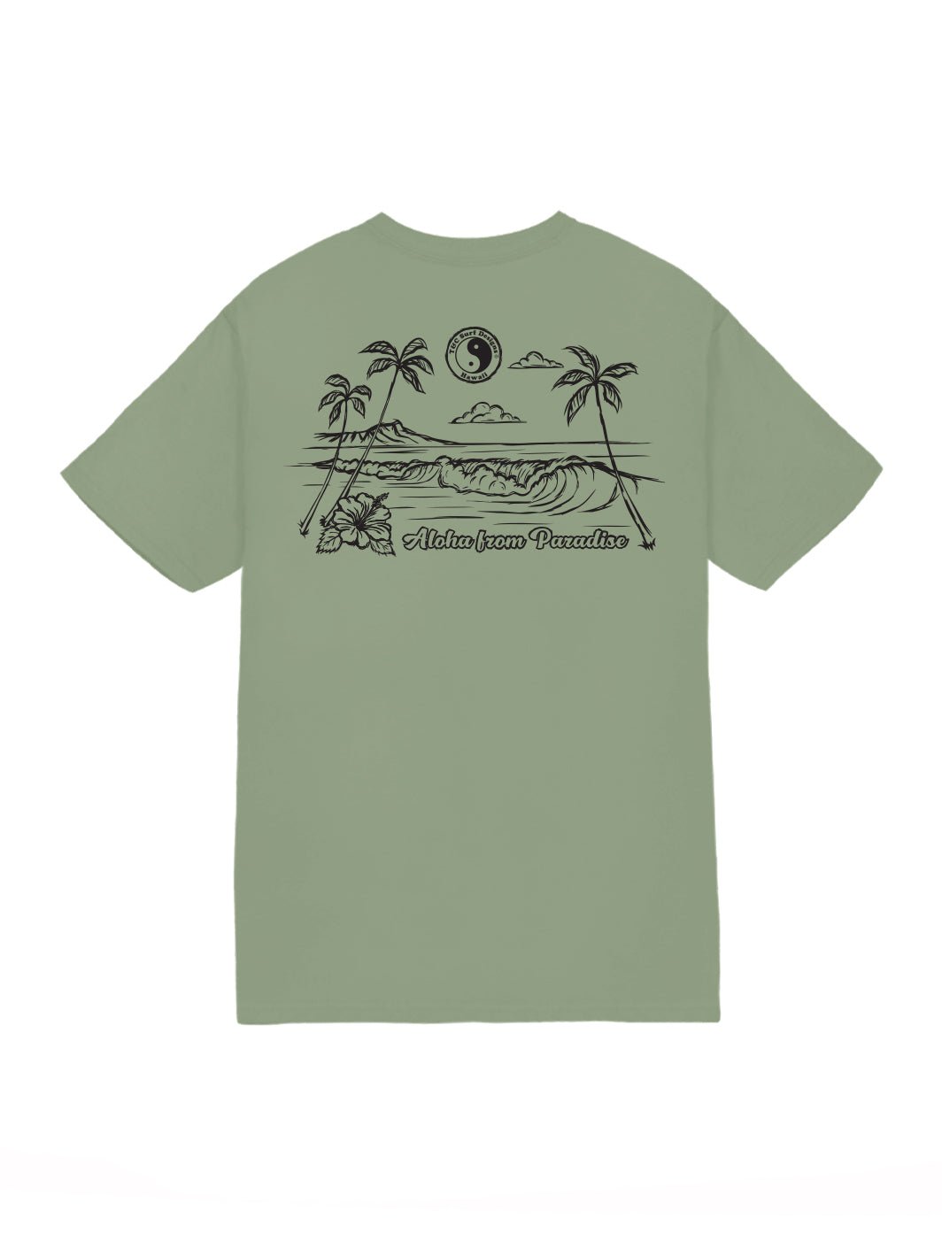 Sketch Diamond Head Wave Jersey Tee