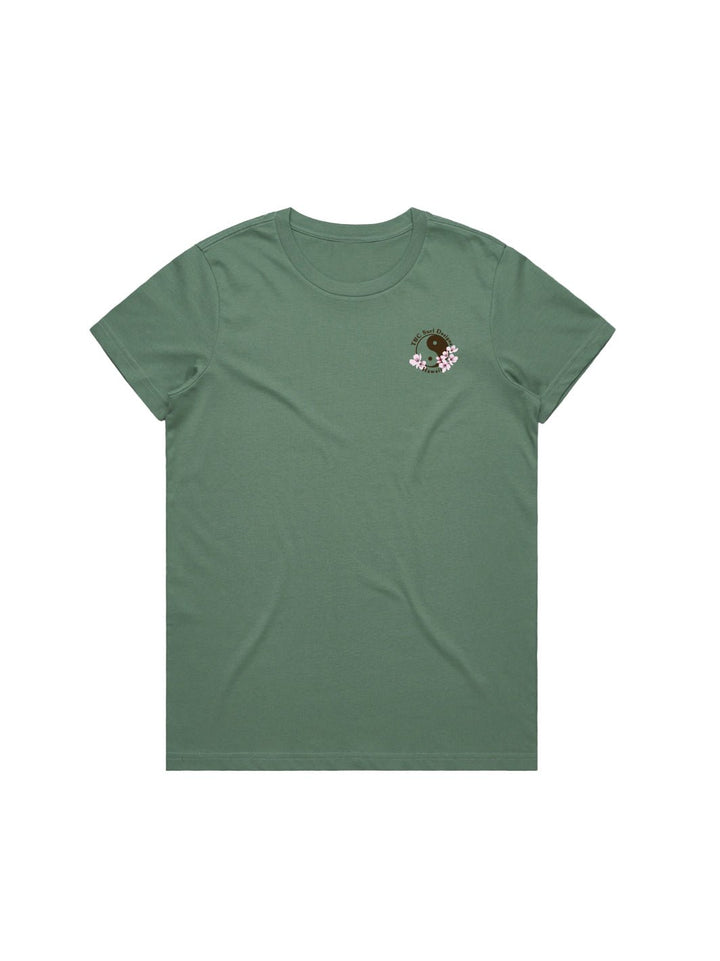 T&C Surf Designs Retro Sakura Logo Maple Tee,