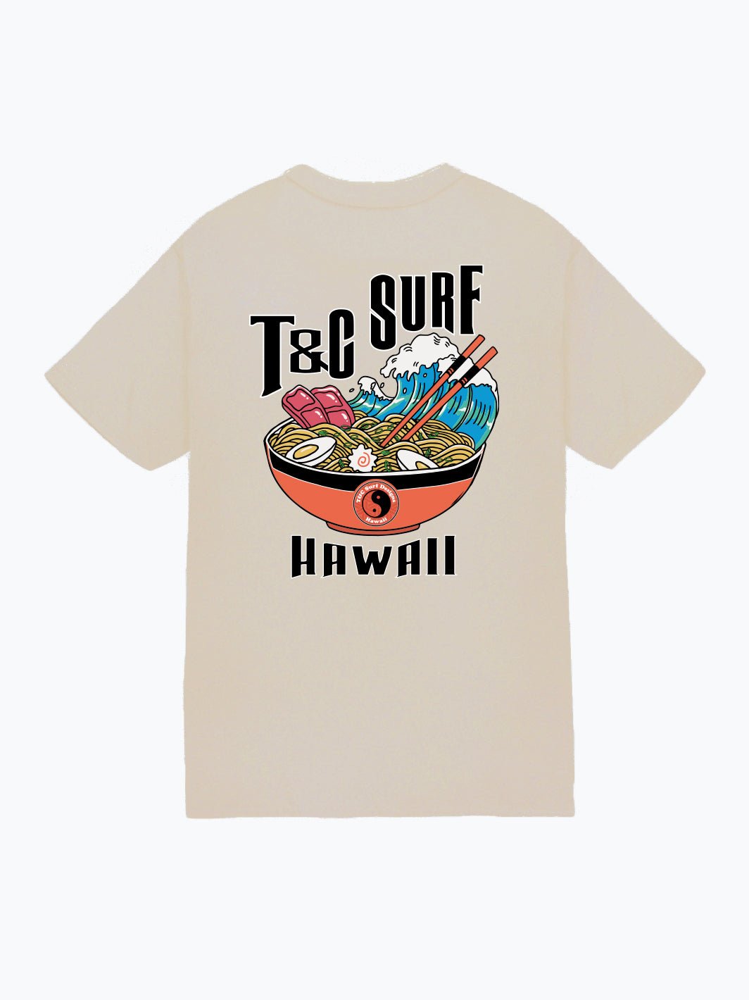 T&C Surf Designs Big Bowl Jersey Tee, Sand / S