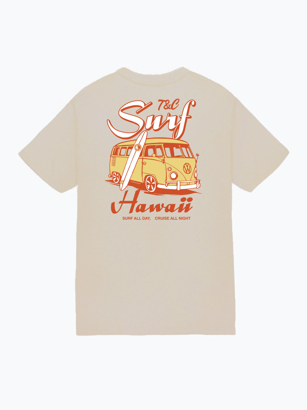 T&C Surf Designs Shoot Da Cruise Volkswagen® Jersey Tee, Sand / S