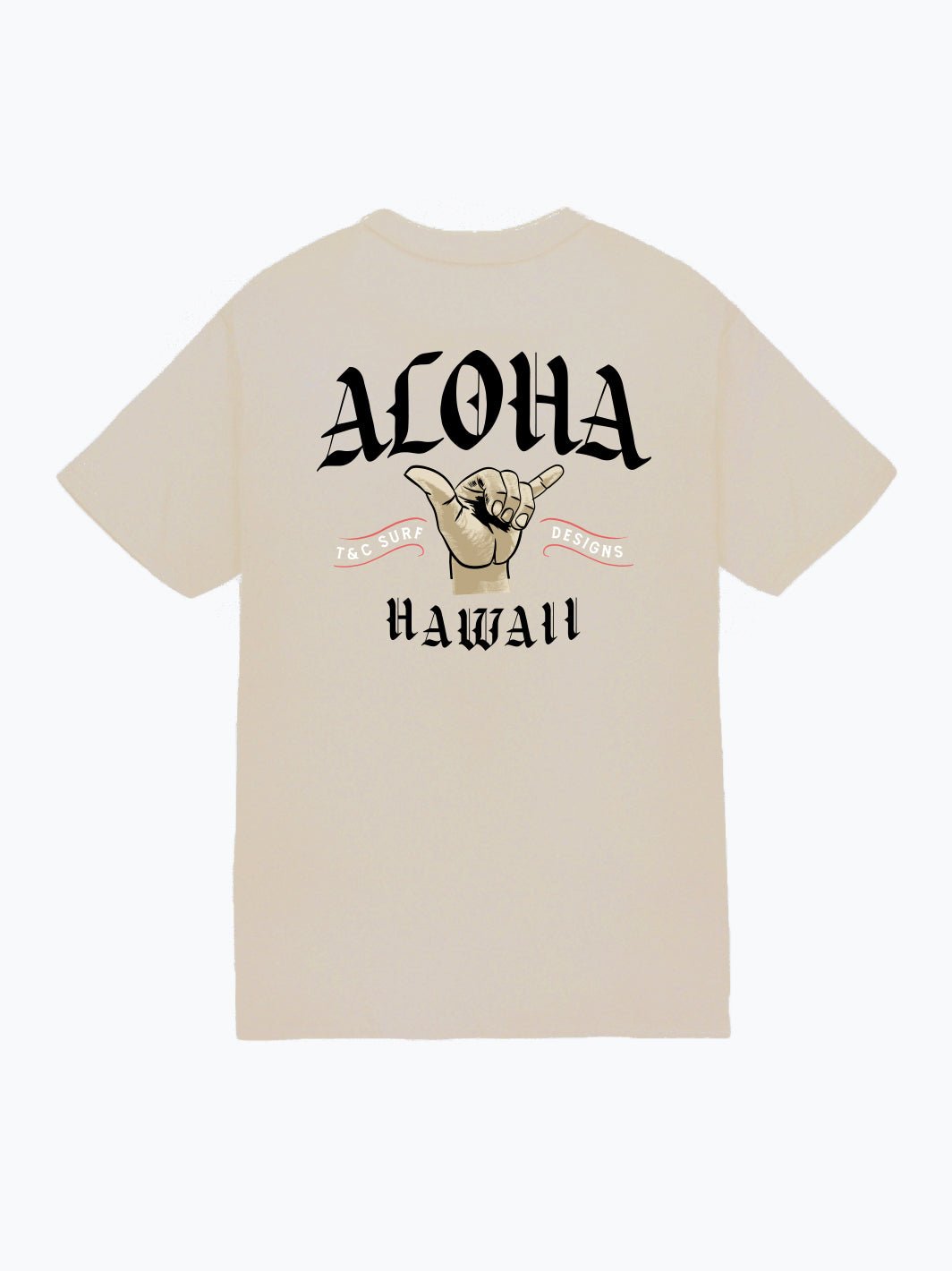 T&C Surf Designs Shaka High Jersey Tee, Sand / S