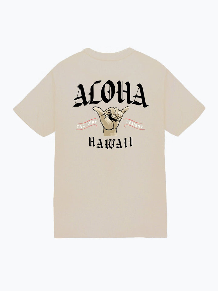 T&C Surf Designs Shaka High Jersey Tee, Sand / S
