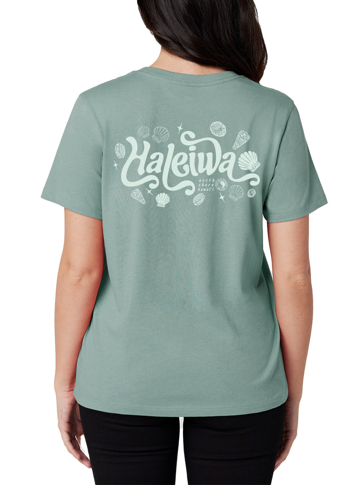 T&C Surf Designs Haleiwa Shell Classic Tee, Seafoam / XS