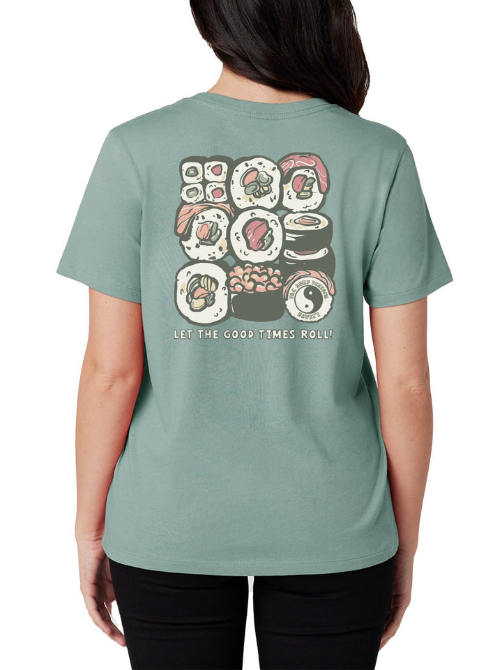 T&C Surf Designs Roll Classic Tee, Seafoam / S