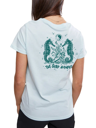 T&C Surf Designs T&C Surf Seahorse Maple Tee, Seafoam / S