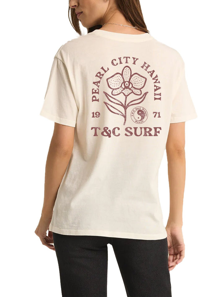 T&C Surf Designs PC Orchid Boyfriend Tee, Seasalt / XS