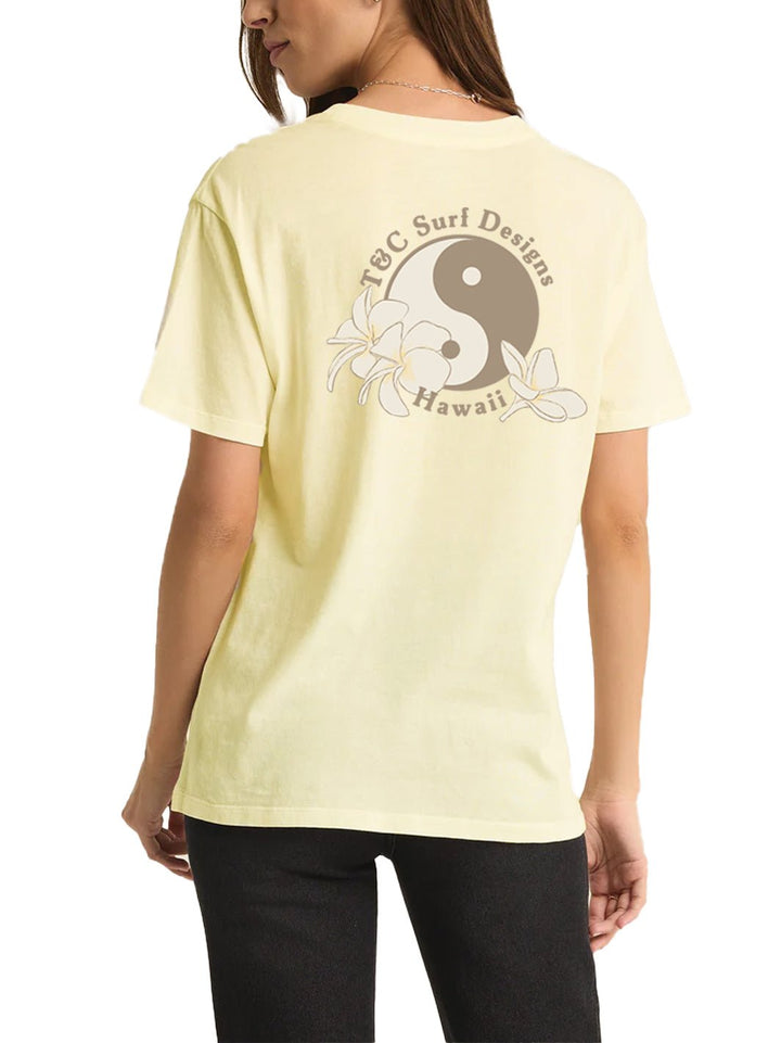 T&C Surf Designs Plumeria Logo Boyfriend Tee,