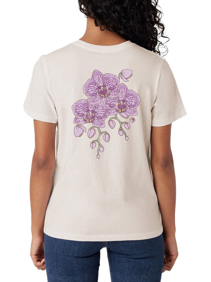 T&C Surf Designs Orchid Trio Classic Tee, Vintage White / XS