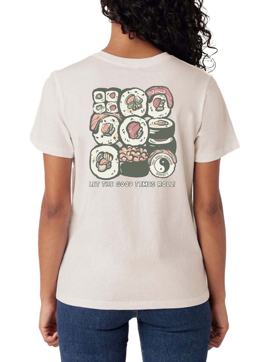 T&C Surf Designs Roll Classic Tee, Vintage White / S