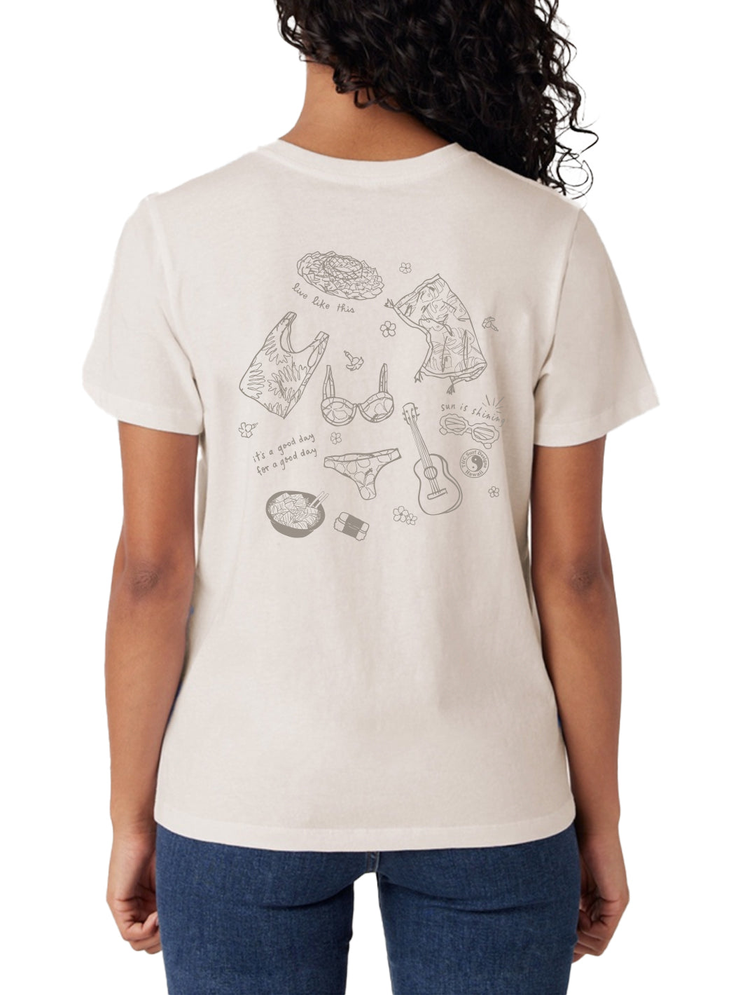 T&C Surf Designs lsland Girl Classic Tee, Vintage White / XS
