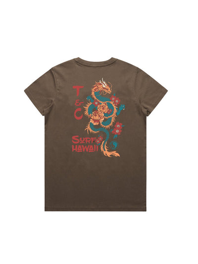 T&C Surf Designs T&C Surf Dragon Surf Maple Tee, Walnut / S