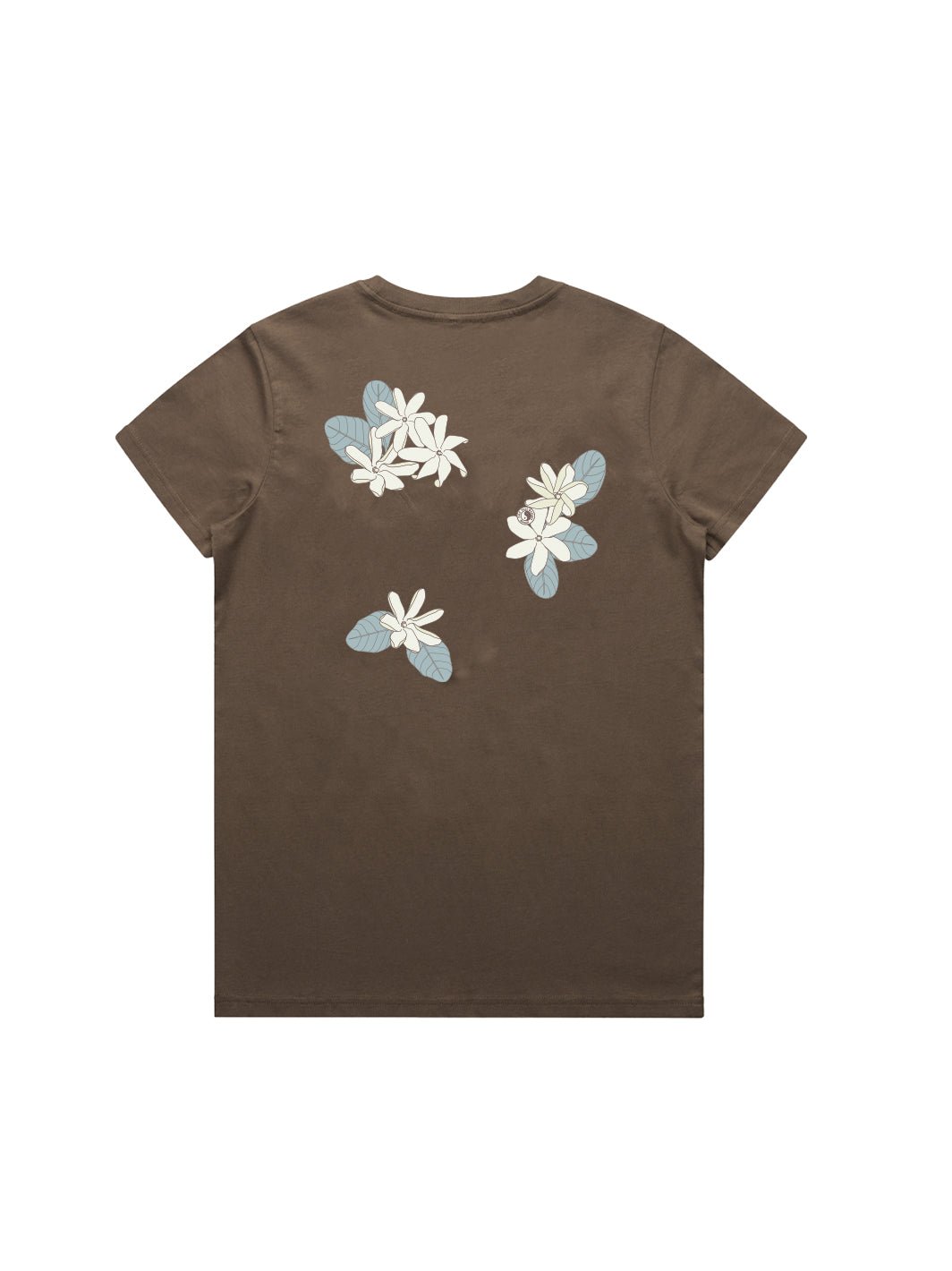 T&C Surf Designs Tiare Cluster Maple Tee, Walnut / S