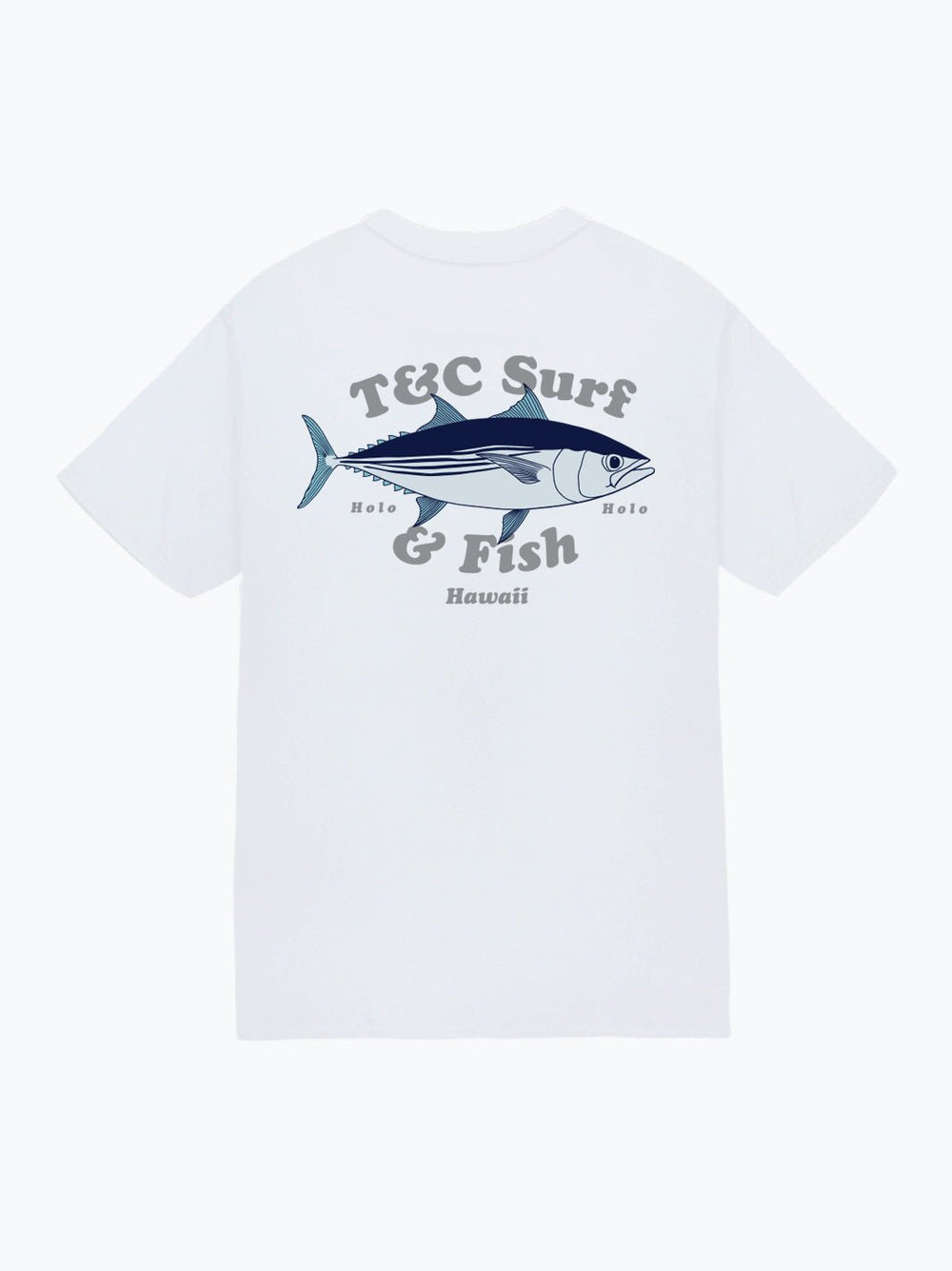 T&C Surf Designs Holo Holo Tuna Jersey Tee, White / S